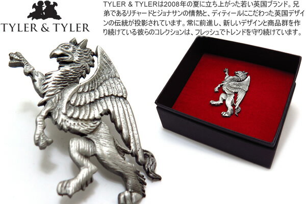 TYLER & TYLER ^C[&^C[ HERALDIC GRIFFIN LAPEL PIN wfBbNysiOtHjyzyX^bY u[`z