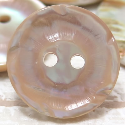 Other - シンプルなカットで輝く茶蝶貝ボタン 釦(10095) 18mm