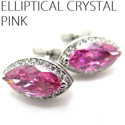 LUMIE8500 ELLIPTICAL CRYSTAL PINK CUFFLINKS@GveBJNX^JtXisNjyJtX{^@JtNXzybsOz ̓