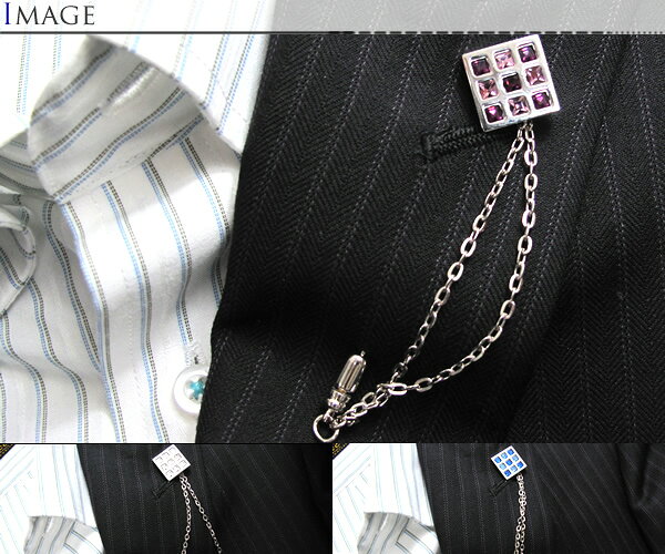 【選べる22色】CRYSTALLUMIERE NEUF LAPEL PIN クリスタルリュミエールヌフラペル...