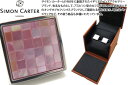 サイモン・カーター(カフス) SIMON CARTER サイモンカーター SMALL SQUARE CHEQUER PINK MOP CUFFLINKS スモールスクエアチェッカーカフス(桃蝶貝)【カフスボタン　カフリンクス】