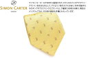 【2025SSモデル】SIMON CARTER サイモンカーター RABBIT & RADISH GOLD SILK TIE ウサギ&ラディッシュ シルクネクタイ(ゴールド)【日本製】【ネクタイ タイ】【ブランド】 父の日