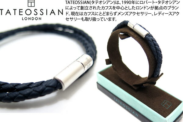 TATEOSSIAN ^eIVA SILVER POP RIGATO NAVY BRACELET Vo[|bvK[guXbgilCr[jiSTCYj yzyuhz