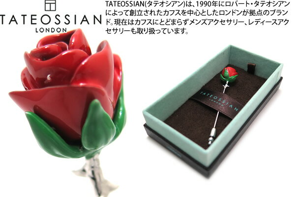 TATEOSSIAN ^eIVA ROSES RED PIN [Yysibhj yzyX^bY u[`zyuhz