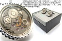 TATEOSSIAN タテオシアン MECHANICAL SKELETON GEAR ROUND RHODIUM BLACK CUFFLINKS メカニカル スケルトンギアラウンドカフス（ロジウム＆ブラック） 【カフスボタン カフリンクス】