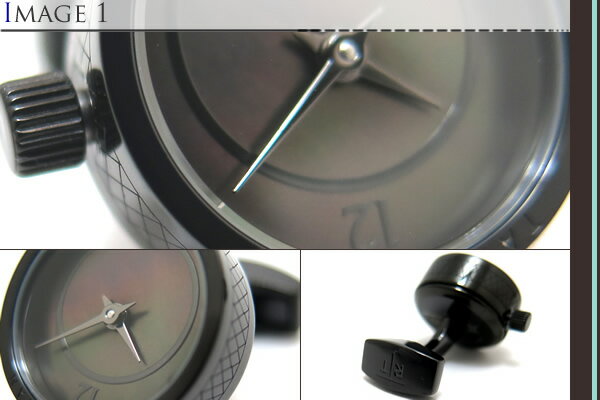 TATEOSSIAN タテオシアン MECHANICAL PREZIOSO WATCH BLACK IP & BLACK MOP CUFFLINKS　メカニカル プレツィオーソ時計カフス（ブラックIP&黒蝶貝） 【送料無料】【カフスボタン　カフリンクス】