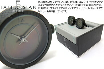 TATEOSSIAN タテオシアン MECHANICAL PREZIOSO WATCH BLACK IP & BLACK MOP CUFFLINKS　メカニカル プレツィオーソ時計カフス（ブラックIP&黒蝶貝） 【送料無料】【カフスボタン　カフリンクス】