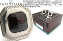 【期間限定ポイント10倍】TATEOSSIAN タテオシアン SILVER CHECKERBOARD PRECIOUS RHODIUM & GARNET CUF...