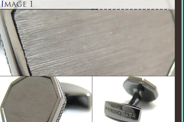 クラフトパークスのTATEOSSIAN タテオシアン SILVER CLASSIC LONDON EYE BRUSHED BLACK RHODIUM CUFFLINKS　クラシックロンドンアイシルバーカフス（ブラッシュブラックロジウム） 【送料無料】【ブランド】｜アングル3