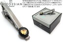 TATEOSSIAN タテオシアン ROLLO DIAL GOLD LEAF BLACK IP & ENAMEL TIE CLIP ロロダイヤルゴールドリーフタイバー（ブラックIP&エナメル）タイクリップ ブランド プレゼント 男性 定番 さりげない 合わせやすい 高級感 スーツ