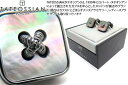 TATEOSSIAN タテオシアン BUSINESS BUTTON SEMI PRECIOUS PARAGON GUNMETAL & BLACK MOP CUF...