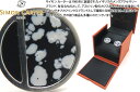 サイモン・カーター(カフス) SIMON CARTER サイモンカーター ECLIPSE ONYX AND SNOWFLAKE OBSIDIAN BRUSHED FINISH CUFFLINKS　エクリプスカフス（オニキス＆スノーフレークオブシディアン/ブラッシュド）【カフスボタン　カフリンクス】 父の日