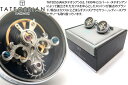 TATEOSSIAN タテオシアン MECHANICAL SKULL TOURBILLON RHODIUM ＆ BLUE ENAMEL CUFFLINKS メカニカル スカルトゥールビヨンカフス（ロジウム＆ブルーエナメル） 【カフスボタン カフリンクス】