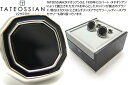 TATEOSSIAN タテオシアン BUSINESS OCTAGON SEMI-PRECIOUS RHODIUM ＆ ONYX CUFFLINKS ビジネス オクタゴン半貴石カフス（ロジウム＆オニキス） 【カフスボタン カフリンクス】