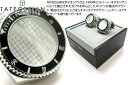 TATEOSSIAN タテオシアン MECHANICAL ROLLO BLACK ENAMEL WITH WHITE MOP CUFFLINKS　メカニカル ロロカフス（ブラックエナメル、白蝶貝）