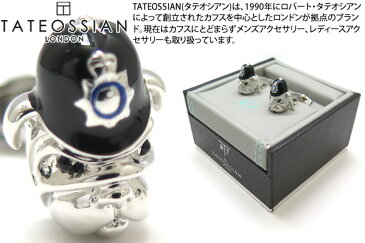 TATEOSSIAN タテオシアン NOVELTY BOBBY BULLDOG BLACK ENAMEL CUFFLINKS　ボビーブルドックカフス（ブラックエナメル） 【カフスボタン　カフリンクス】