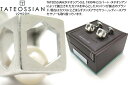 【期間限定ポイント10倍】TATEOSSIAN タテオシアン SILVER PEARL HEX CUBE RHODIUM CUFFLINKS パールヘックスキュ...