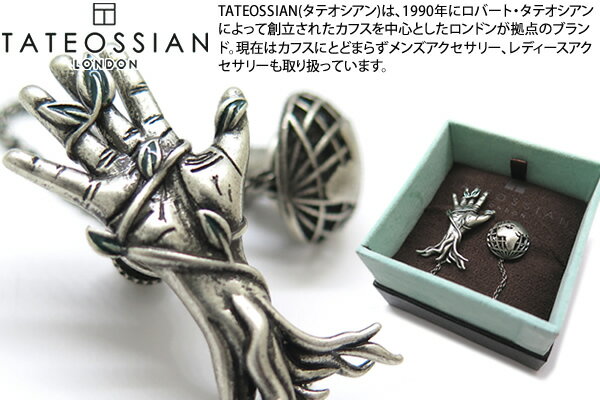 TATEOSSIAN タテオシアン SAVE THE PLANET EARTH HAND PINS　セイブザプラネット アースハンドピンズ 【送料無料】【ラペルピン スタッズ】【ブランド】