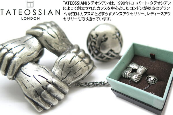 TATEOSSIAN タテオシアン SAVE THE PLANET HELPING HANDS PINS セイブザプラネット ヘルピングハンズピンズ 【送料無料】【ラペルピン スタッズ】【ブランド】