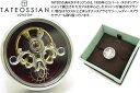 TATEOSSIAN タテオシアン MECHANICAL SKULL TOURBILLON RHODIUM ＆ RED ENAMEL PINS メカニカル スカルトゥールビヨンピンズ（ロジウム＆レッドエナメル） 【ラペルピン スタッズ】【ブランド】