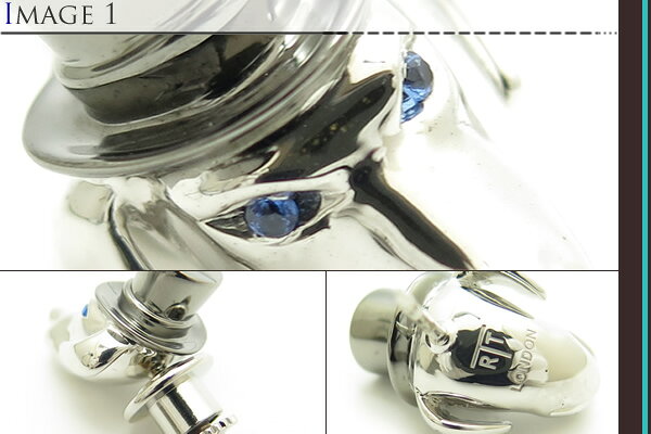 TATEOSSIAN タテオシアン NOVELTY ASCOT DACHSHUND RHODIUM & GUNMETAL PINS　ノベ...