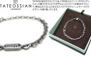 TATEOSSIAN タテオシアン BEADS SILVER CATENA SIGNIFIER COLLECTION ROGATO SIGNIFIER, BLACK RHODIUM BRACELET ビーズ シルバーカテナコレクションブレスレット(ロガートシグニフィア&ブラックロジウム)(Mサイズ) 【送料無料】【ブランド】