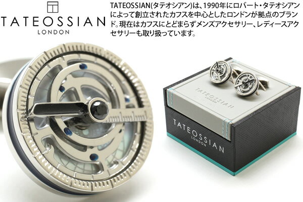 【期間限定ポイント11倍】【2026SSモデル】PLAYTIME ASTROLABE PALLADIUM, BLACK AND NAVY ENAMEL, WHITE MOP & BLACK SW CUFFLINKS　プレイタイム アストロラーベカフス（パラジウム、ブラック＆ネイビーエナメル、白蝶貝）【カフスボタン　カフリンクス】