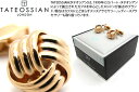 TATEOSSIAN タテオシアン KNOT RIBBED PINK GOLD CUFFLINKS ノットリブ カフス （ピンクゴールド） 【カフスボタン カフリンクス】【ブランド】