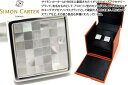 サイモン・カーター(カフス) SIMON CARTER サイモンカーター SMALL SQUARE CHEQUER MOP CUFFLINKS スモールスクエアチェッカーカフス（白蝶貝）【カフスボタン　カフリンクス】 父の日