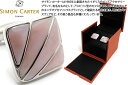 サイモン・カーター(カフス) SIMON CARTER サイモンカーター DECO FAN PINK MOP CUFFLINKS デコファンカフス（桃蝶貝）【カフスボタン　カフリンクス】 父の日