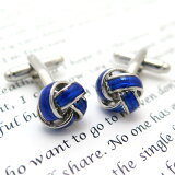 Simple 2500 CLEAR NAVY KNOT CUFFLINKS ꥢͥӡΥåȥեڥեܥ󡡥ե󥯥