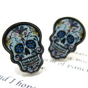 Simple 2500 HAWAIIAN BLUE SKULL CUFFLINKS ハワイアンブルースカルカフス【カフスボタン　カフリンクス】