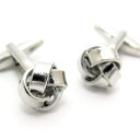 Simple 2500 SILVER FLAT KNOT CUFFLINKS シルバーフラットノットカフス【カフスボタン カフリンクス】