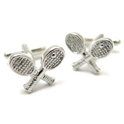 【スーパーSALE期間限定価格】Simple 2500 CROSS RACKET CUFFLINKS クロスラケットカフス【カフスボタン カフリンクス】