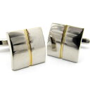 Simple 2500 GLOSS GOLD LINE CUFFLINKS　グロスゴールドラインカフス【カフスボタン　カフリンクス】