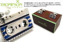THOMPSON トンプソン TH CASETTE RHODIUM & BLUE ENAMEL CUFFLINKS カセットカフス(ロジウム&ブルーエナメル)【...