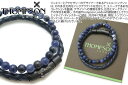 THOMPSON トンプソン TH TUBO CLASSICO SET BLACK IP STAINLESS STEEL & BLUE(SODALITE) BRACELET チューボ クラシコ ブレスレット セット (ブラックIP、ステンレス&ブルー(ソーダライト)(Mサイズ) 【送料無料】【ブランド】(4)