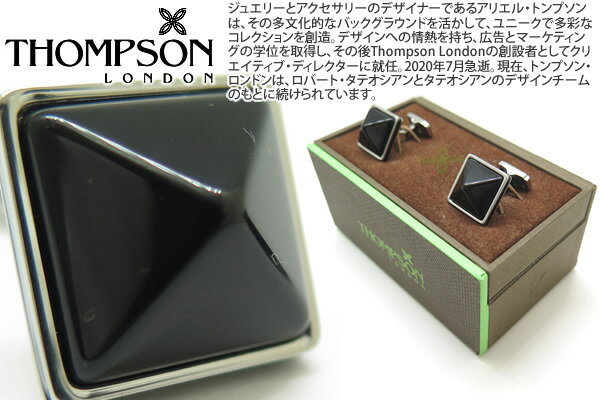 THOMPSON gv\ TH PYRAMID POLISHED ONYX CUFFLINKS@s~bhJtXiIjLXjygv\K戵zyzyJtX{^@JtNXzyuhz ̓