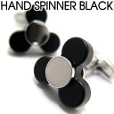 VALUE3500 HAND SPINNER BLACK CUFFLINKS ハンドスピナーカフス（ブラック）【カフスボタン　カフリンクス】 父の日