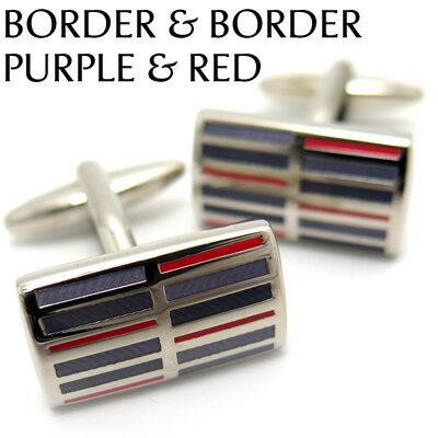 VALUE3500 BORDER & BORDER PURPLE & RED CUFFLINKS@{[_[{[_[JtX(p[vbh) yJtX{^@JtNXz ̓