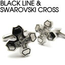 VALUE3500 BLACK LINE & CRYSTALCROSS CUFFLINKS ubNCNX^NXJtXyJtX{^@JtNXz ̓