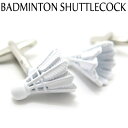 VALUE3500 BADMINTON SHUTTLECOCK CUFFLINKS バドミントンシャトルカフス【カフスボタン カフリンクス】 父の日