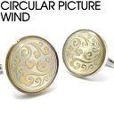 VALUE3500 CIRCULAR PICTURE CUFFLINKS TYPE:WIND サーキュラーピクチャーカフス(風)【カフスボタン　カフリンクス】 父の日