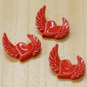 【 エンジェルハート カラー:レッド(赤) 3個セット 】 波佐見焼 一龍陶苑 Angel Heart スプーンレスト 和食器 おしゃれ