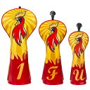 Craftsman ゴルフ ヘッドカバー ドライバー フェアウェイウッド ユティリティー クラブ用 単品 合成皮革製 番号タグ付き おしゃれ