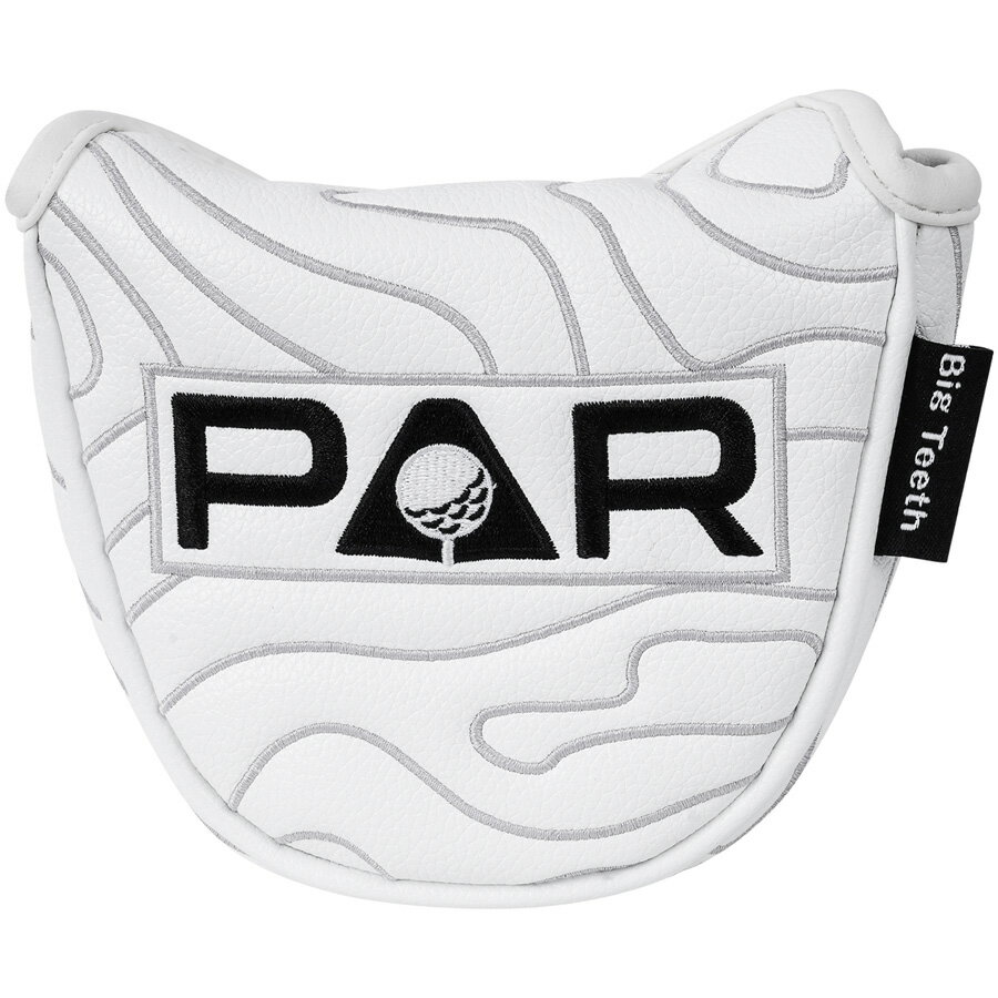 Big Teeth　ゴルフパターカバー マグネット開閉 マレット クラブヘッドカバー 高級合皮 刺繍 おしゃれ..