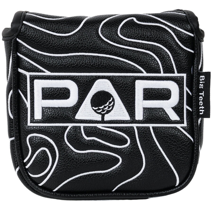 Big Teeth　ゴルフパターカバー マグネット開閉 マレット クラブヘッドカバー 高級合皮 刺繍 おしゃれ..