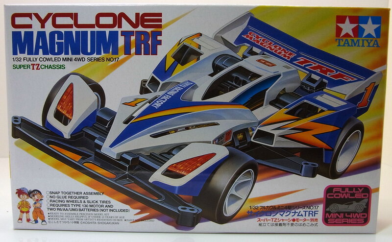 ミニ四駆 サイクロンマグナム TRF (スーパーTZシャーシ)【タミヤ フルカウルミニ四駆 ITEM19417 本体】