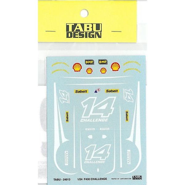 1/24 F430 チャレンジデカール（F社対応）