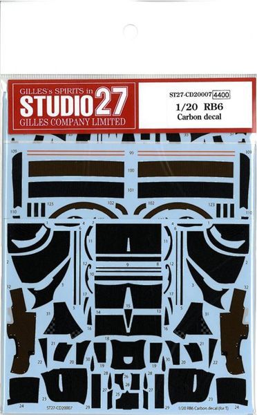 乐天商城 - 1/20 RB6 Carbon decal